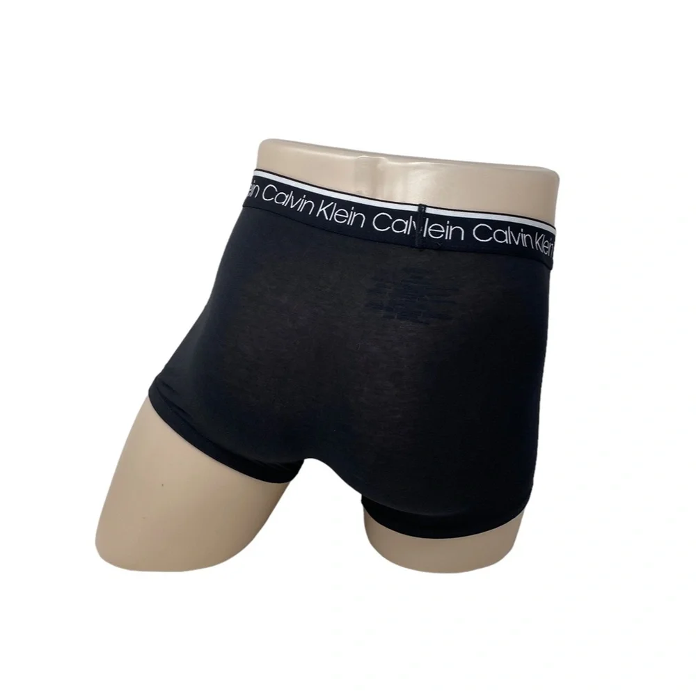 Calvin Klein Men’s Underwear 3-Pack Trunk Cotton Stretch Black Gray NB24210-005 - Picture 5 of 8